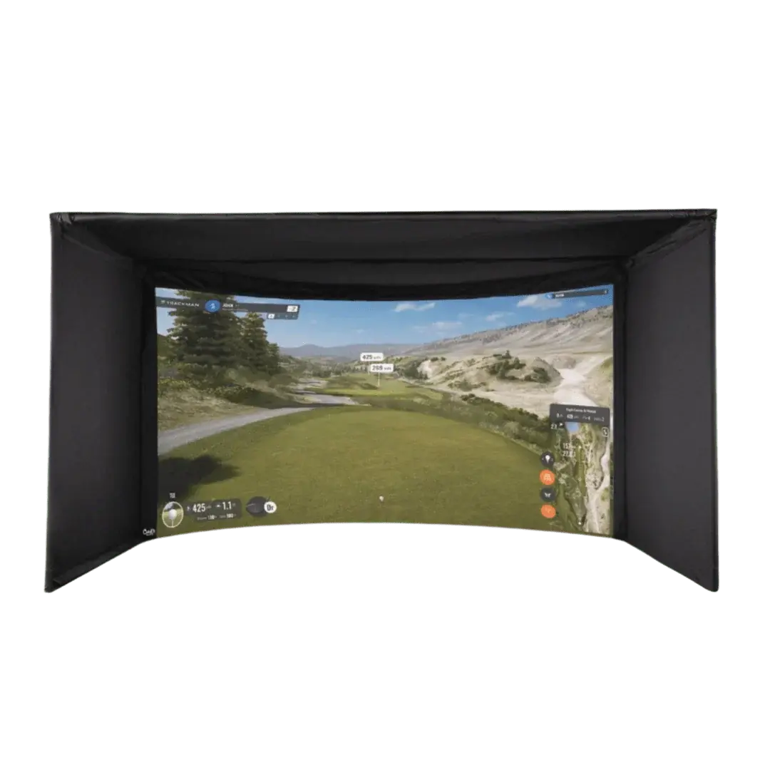 Should You Choose a Curved Golf Simulator Screen?
