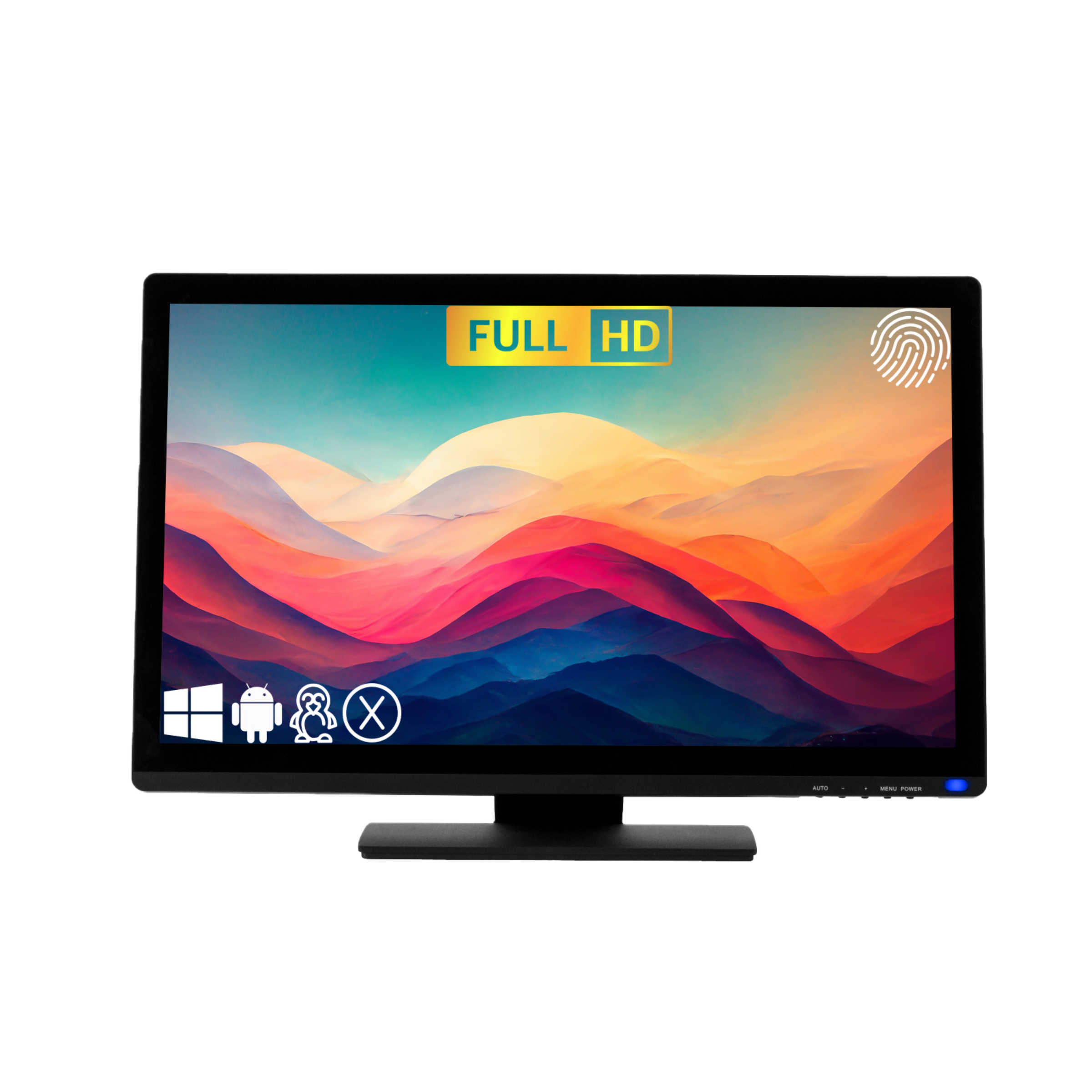 TouchScreen Guru 22” FHD 24/7 Touchscreen Monitor – Anti-Glare, Anti-Fingerprint, 500 NITS Brightness