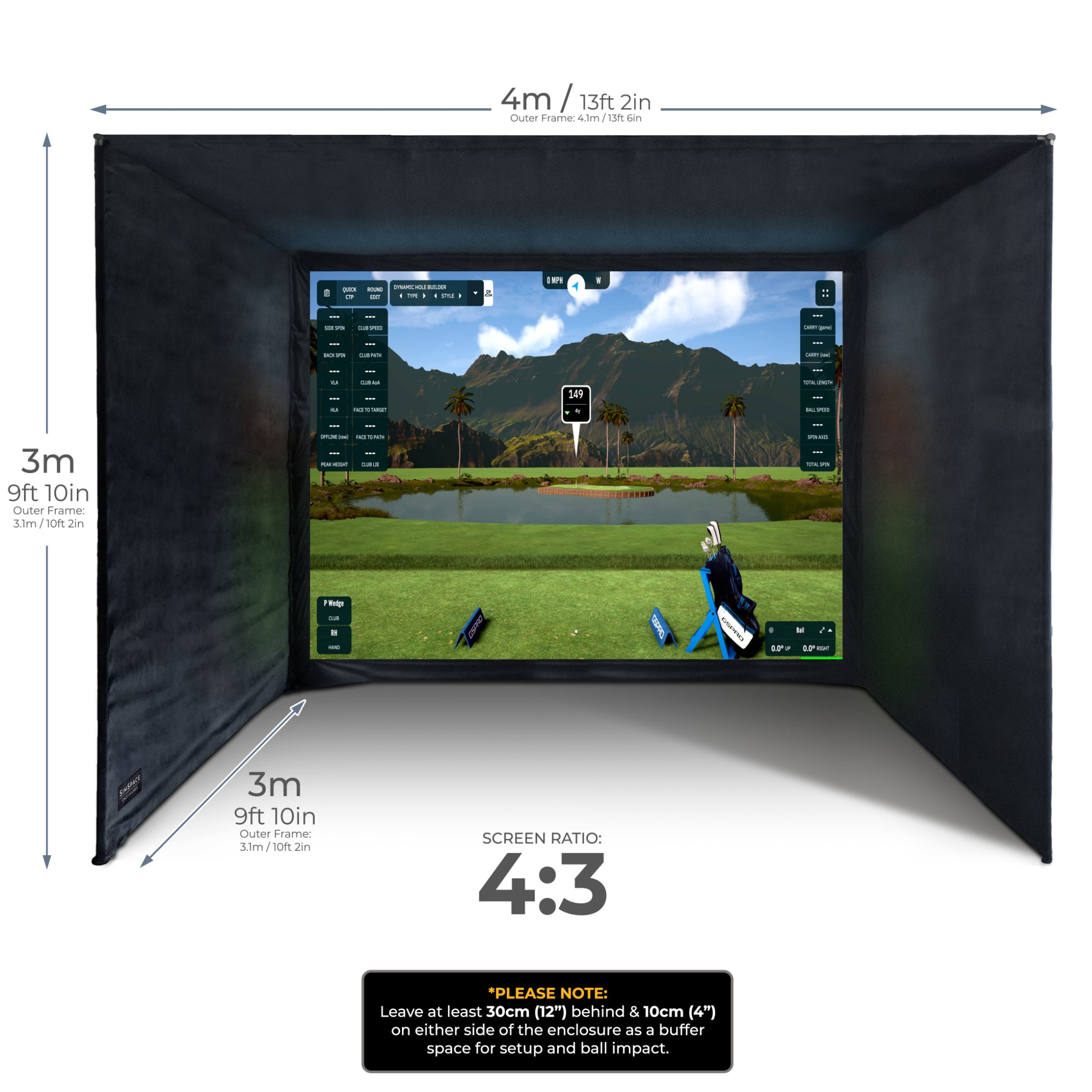 SimSpace - SimSpace Golf Simulator Enclosure