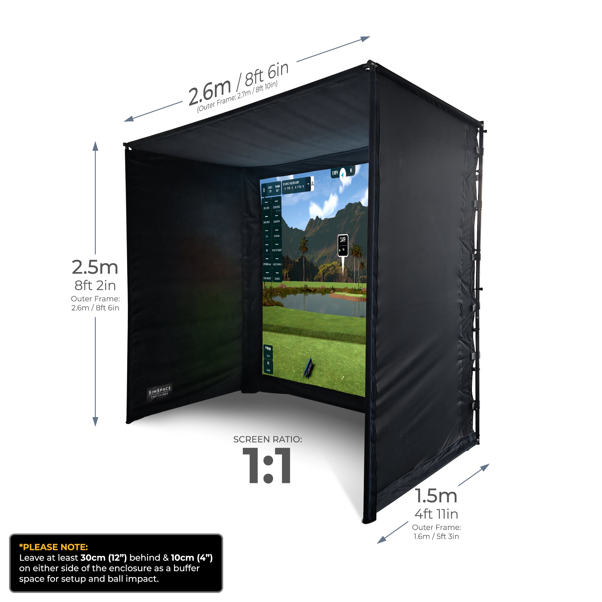 SimSpace - SimSpace Golf Simulator Enclosure