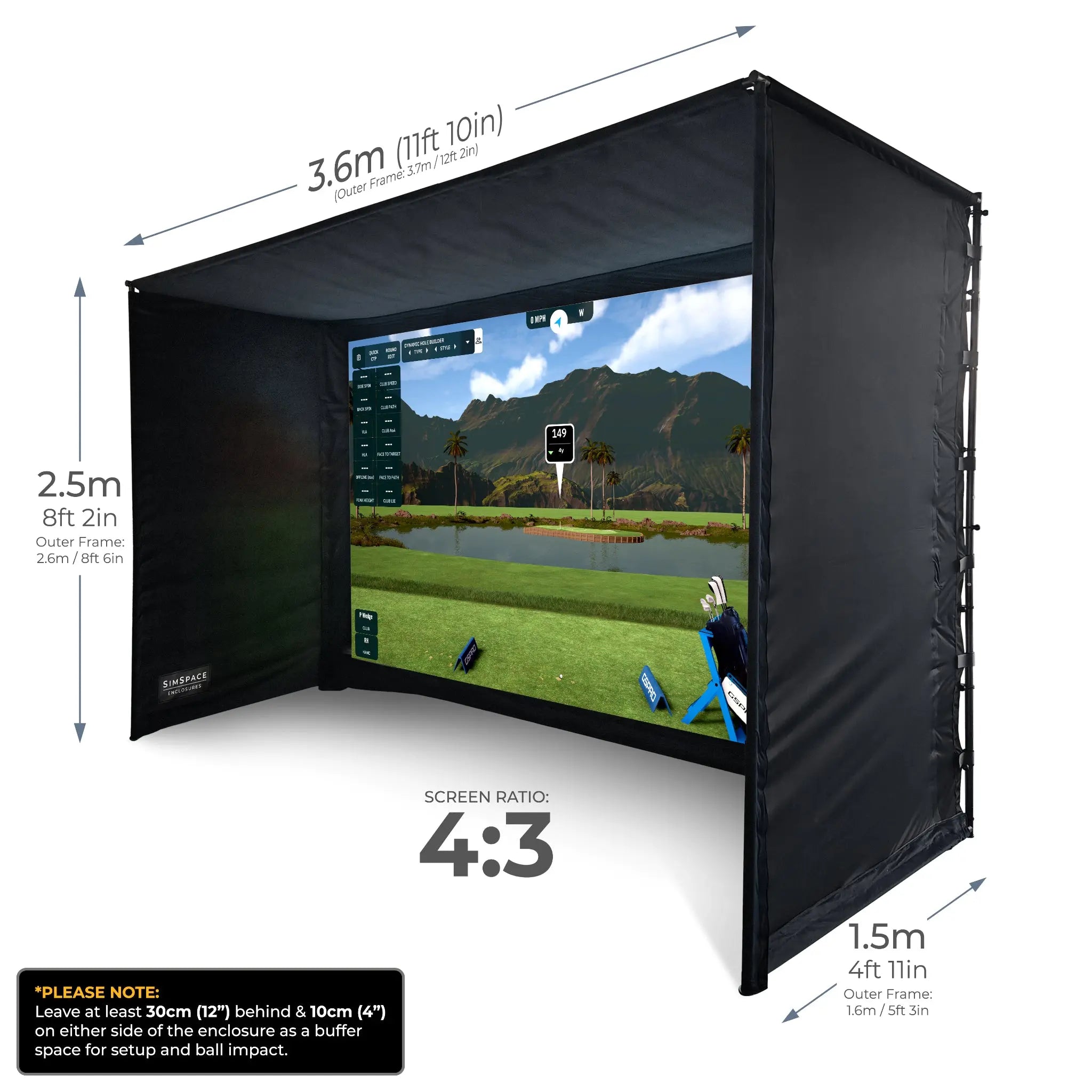 SimSpace - SimSpace Golf Simulator Enclosure