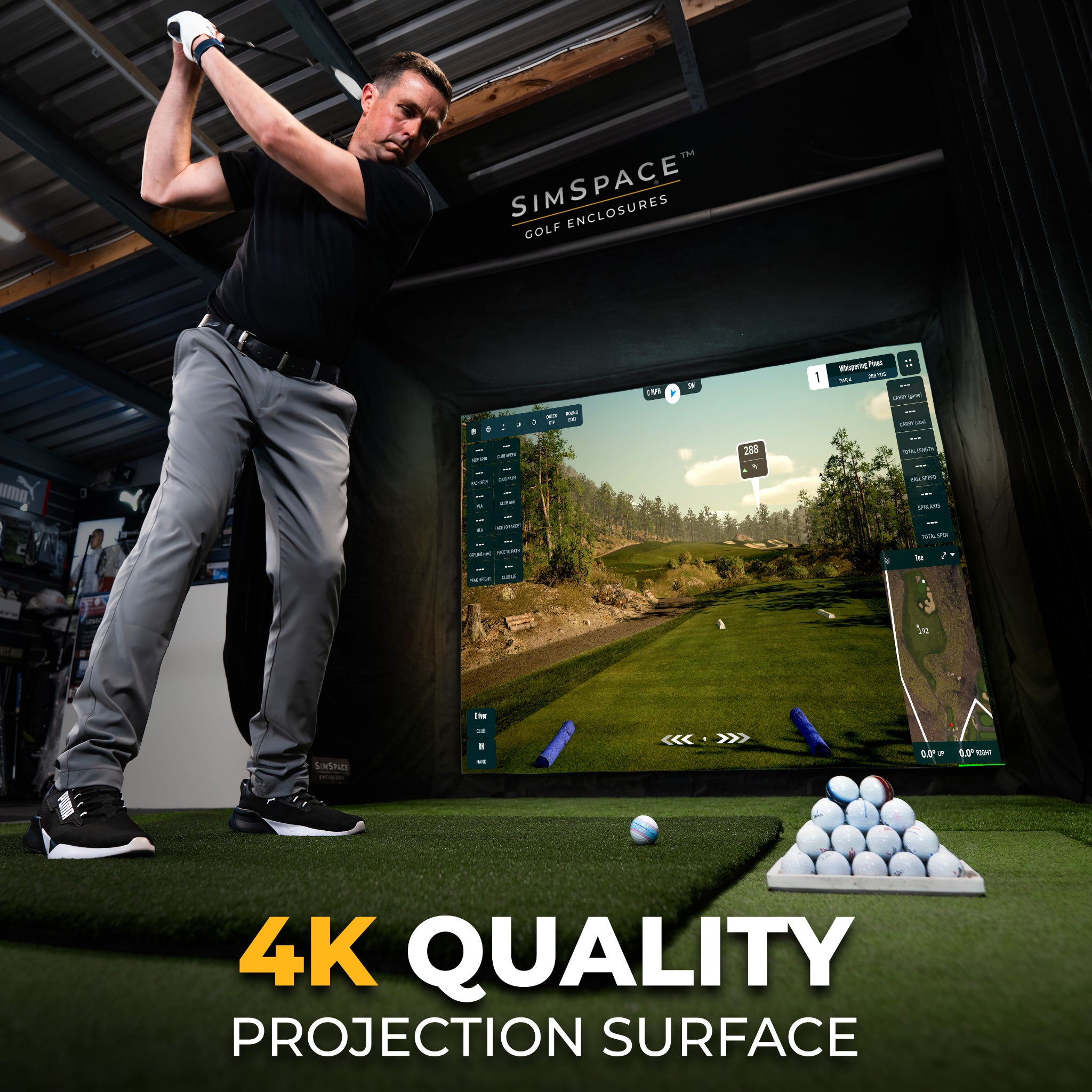 SimSpace - SimSpace Golf Simulator Enclosure