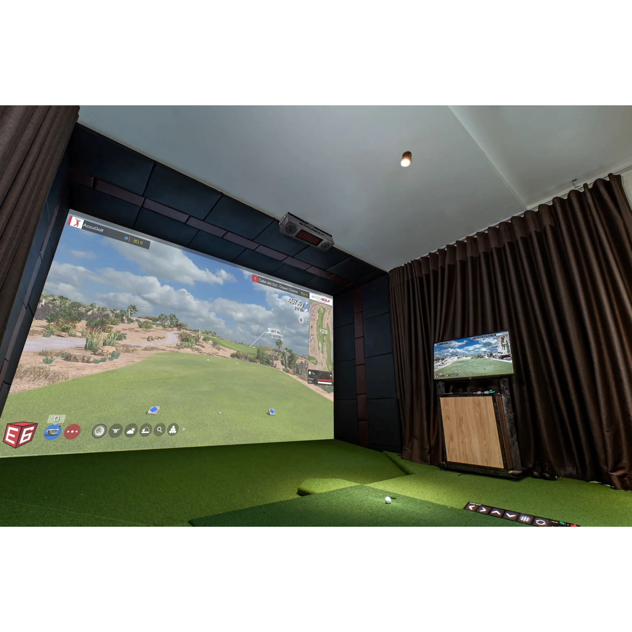 AccuGolf - AccuGolf Hawkeye SimSpace Golf Simulator Package
