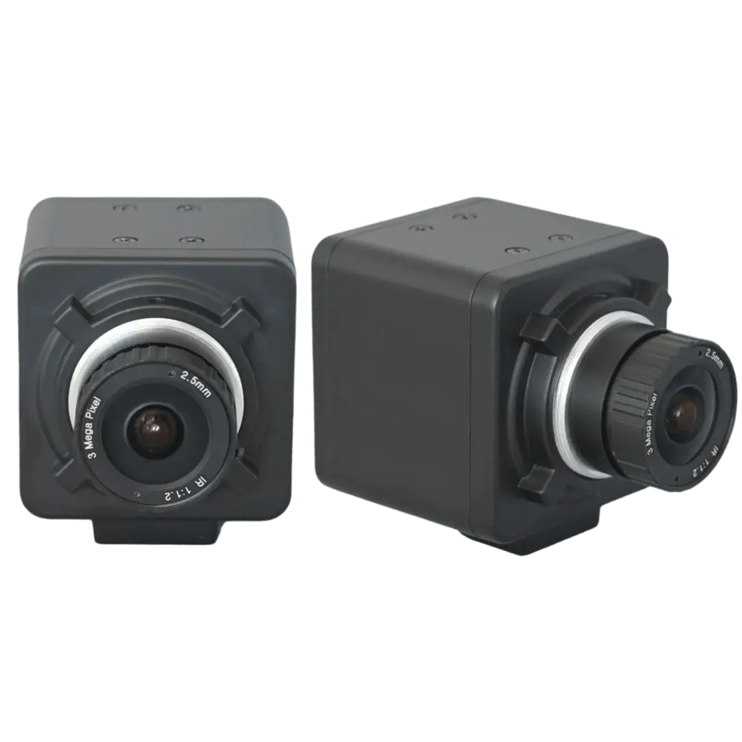 Carl's Place Golf Swing Camera Set with two black wide-angle cameras on a plain light background