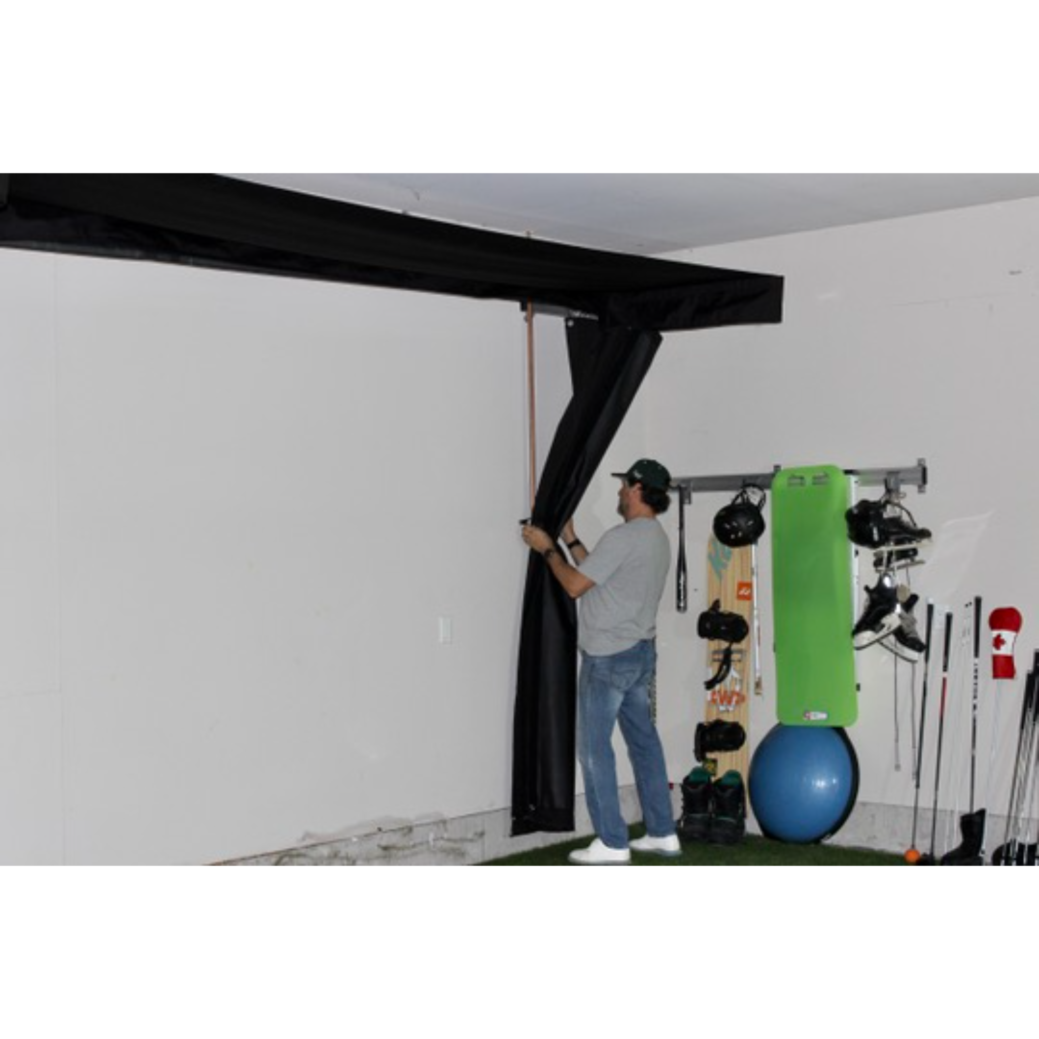 The SportScreen Vanish LITE Golf Simulator Enclosure