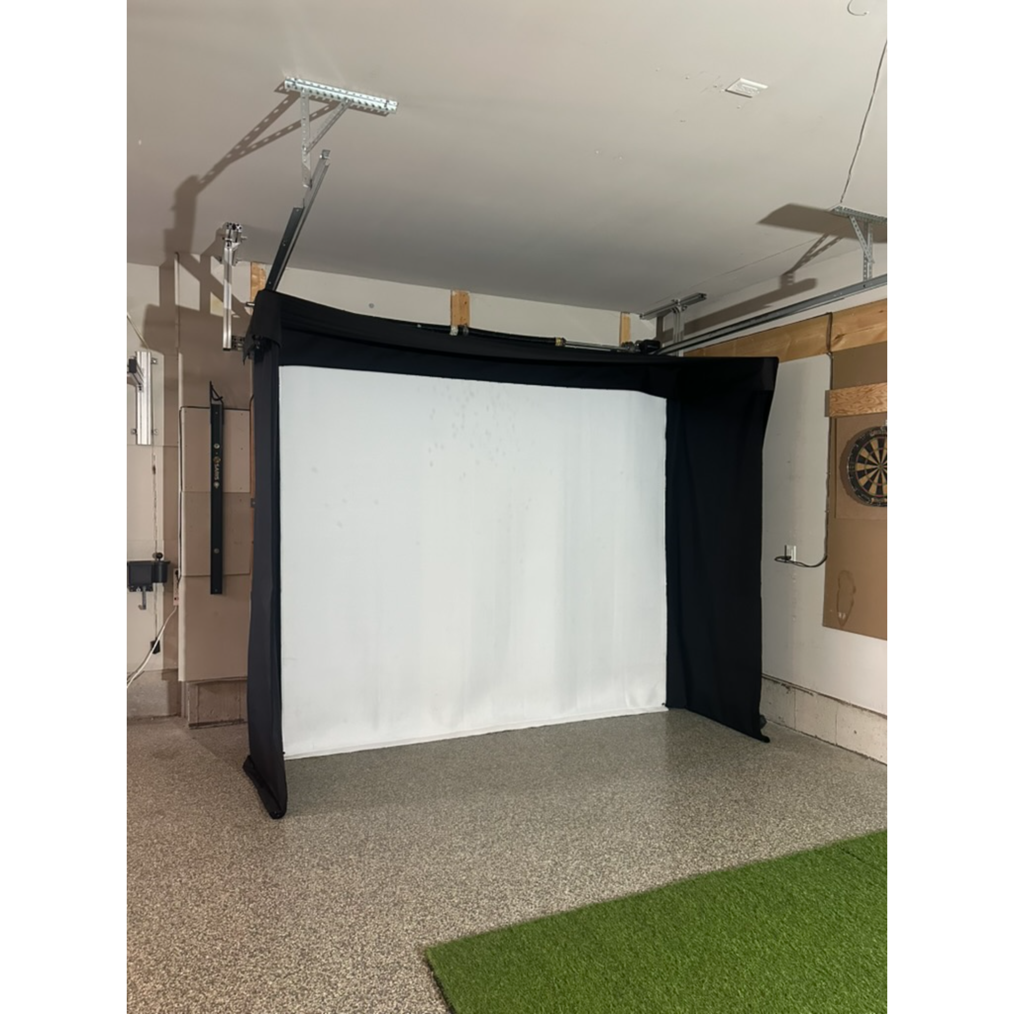 The SportScreen Vanish LITE Golf Simulator Enclosure