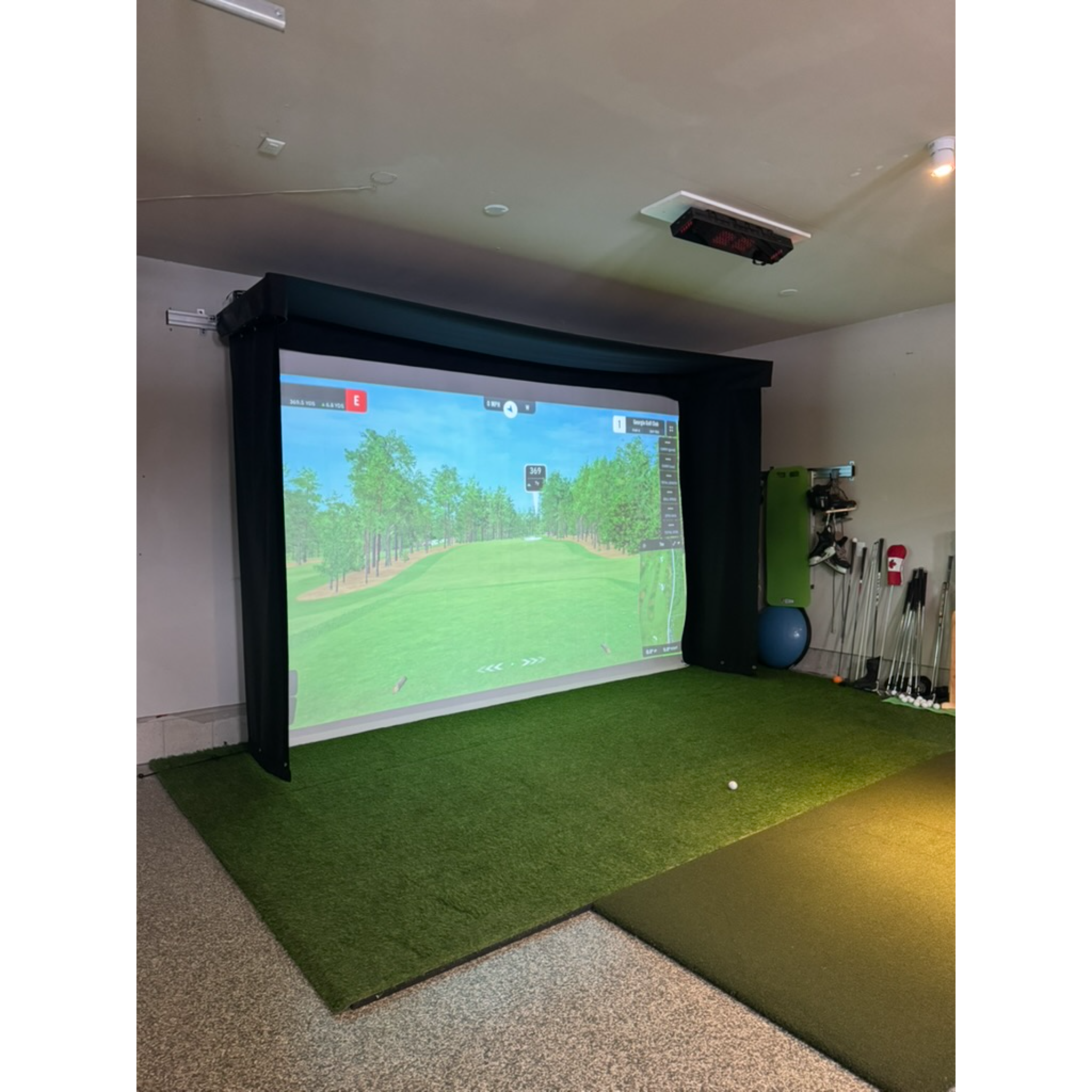 The SportScreen Vanish LITE Golf Simulator Enclosure