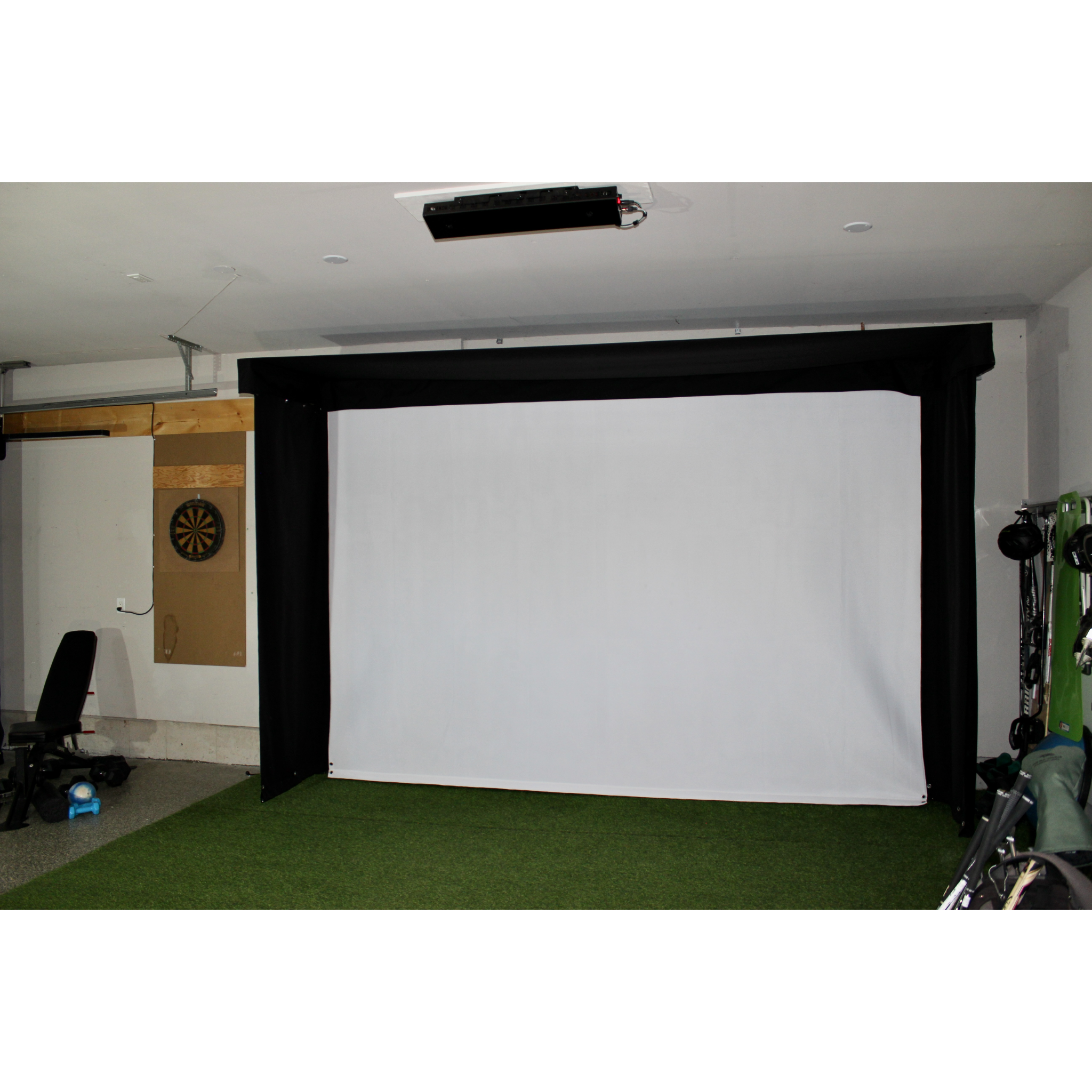 The SportScreen Vanish LITE Golf Simulator Enclosure