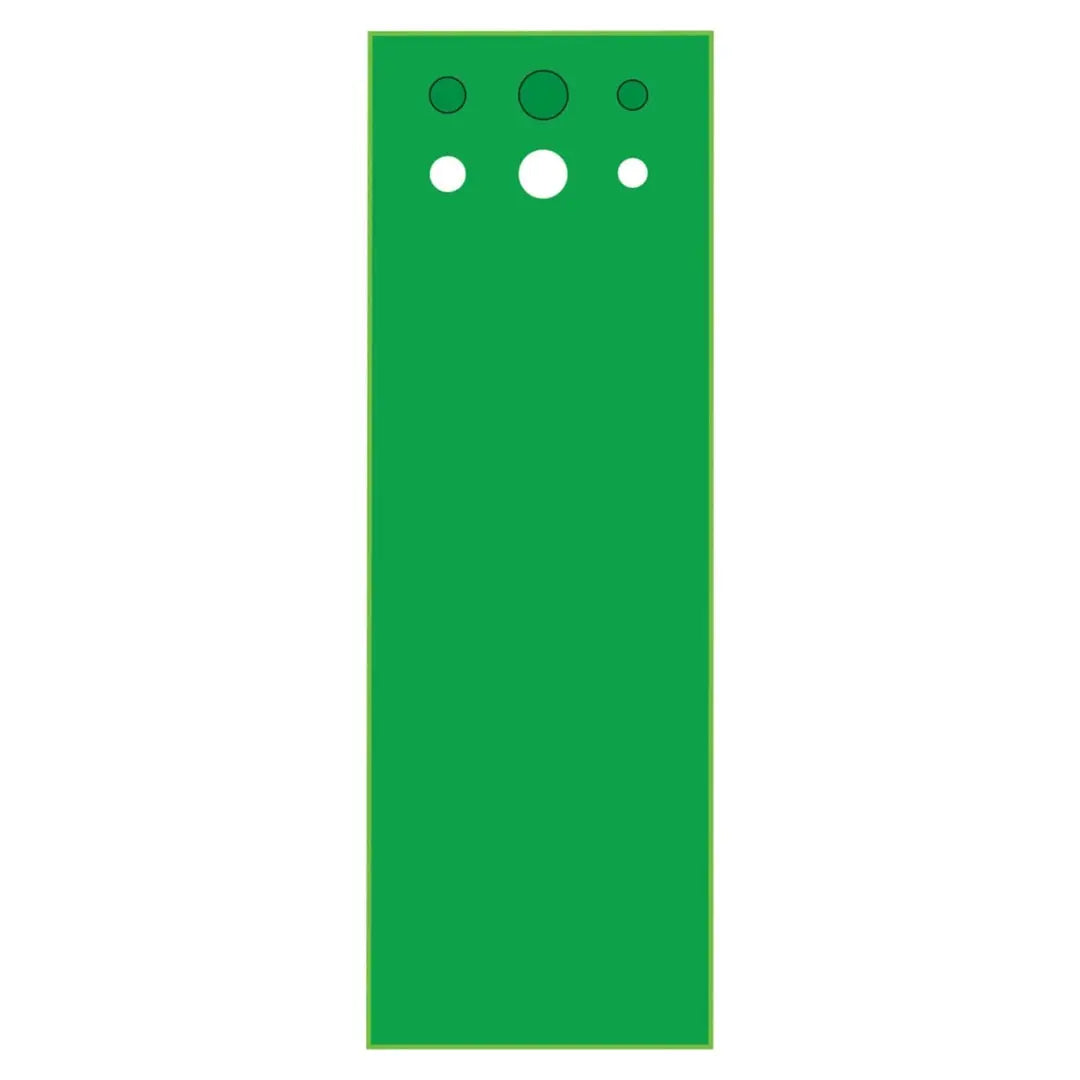 Green Big Moss Competitor 312 Pro Putting Green mat with three cup holes near the top edge