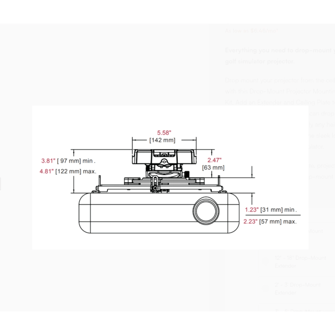 Drop-Mount Mounting Kit