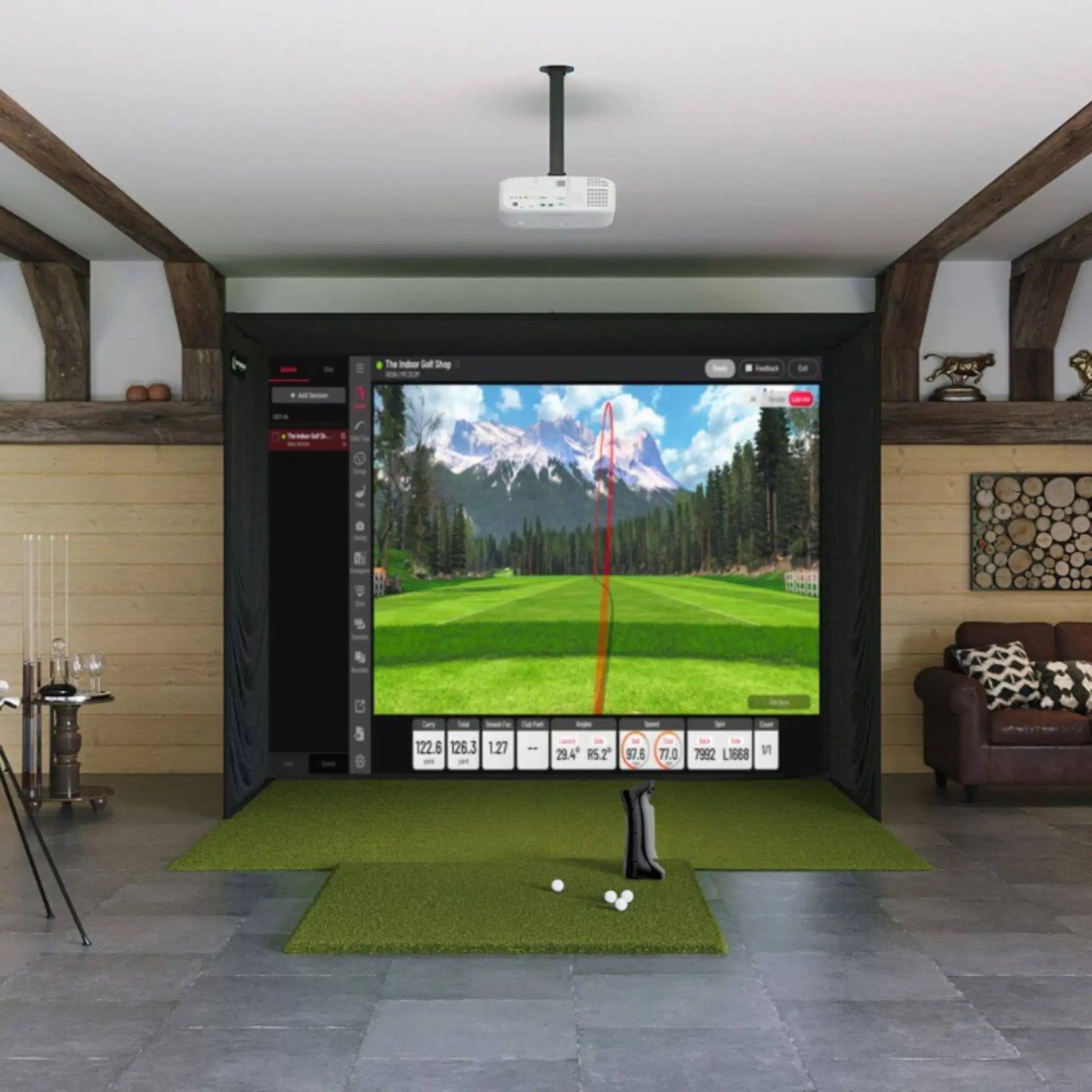 Uneekor - Uneekor EYE Mini SIG10 Golf Simulator Package