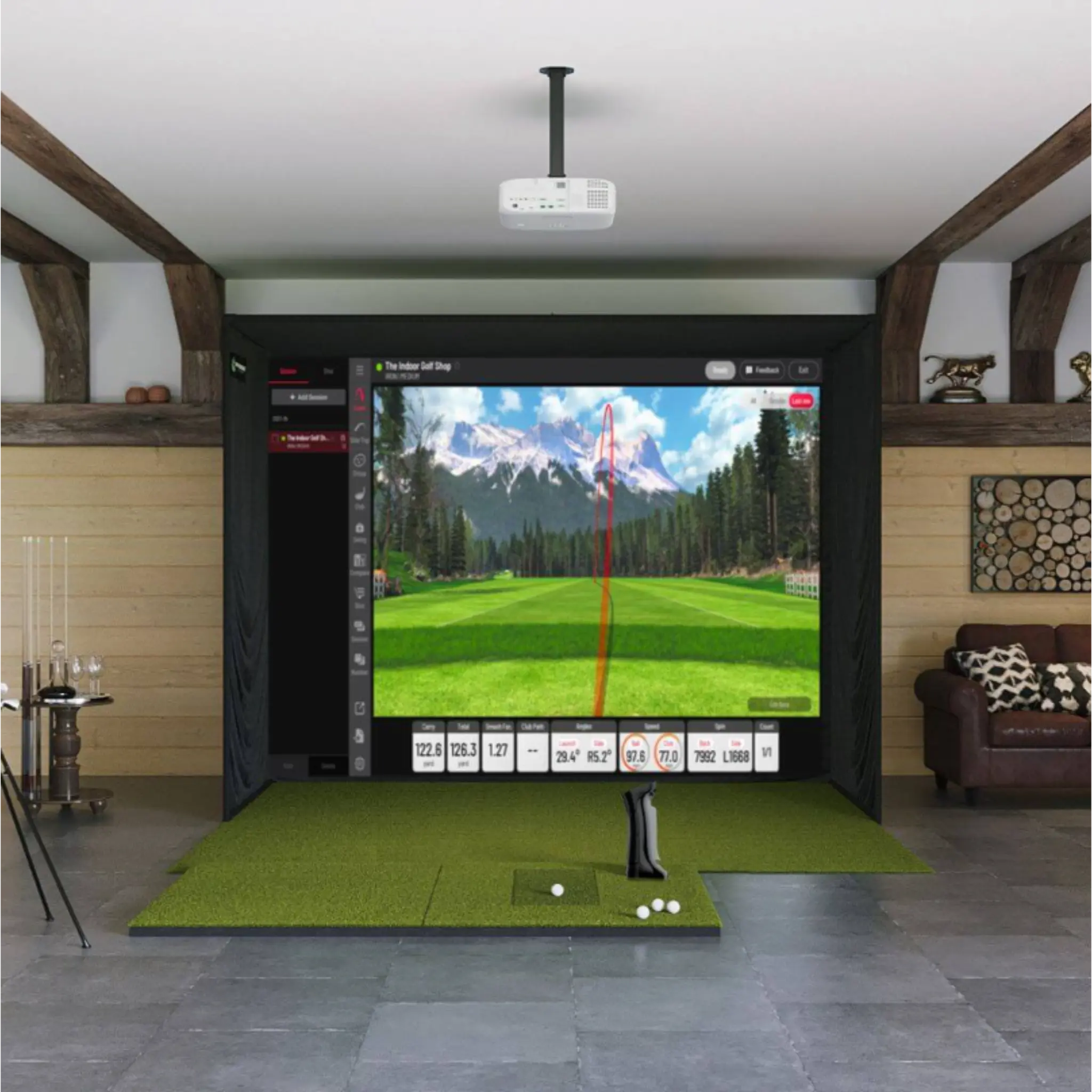 Uneekor - Uneekor EYE Mini SIG10 Golf Simulator Package