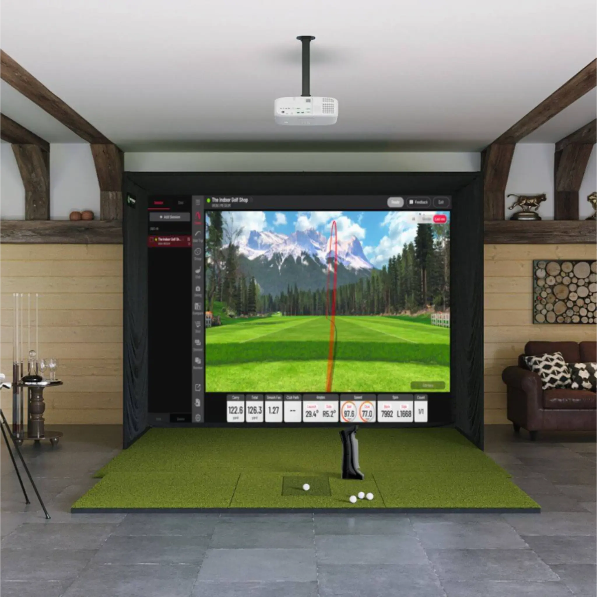 Uneekor - Uneekor EYE Mini SIG10 Golf Simulator Package