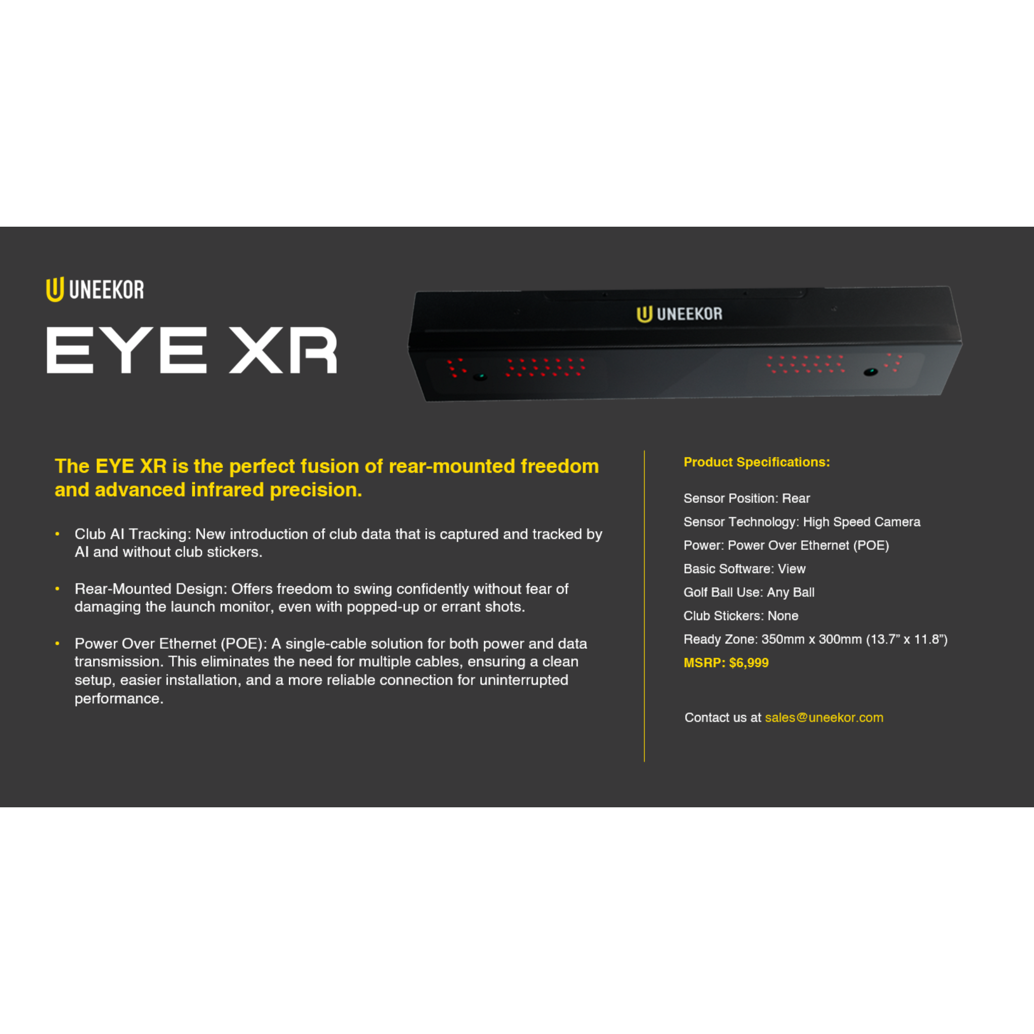 Uneekor EYE XR Launch Monitor