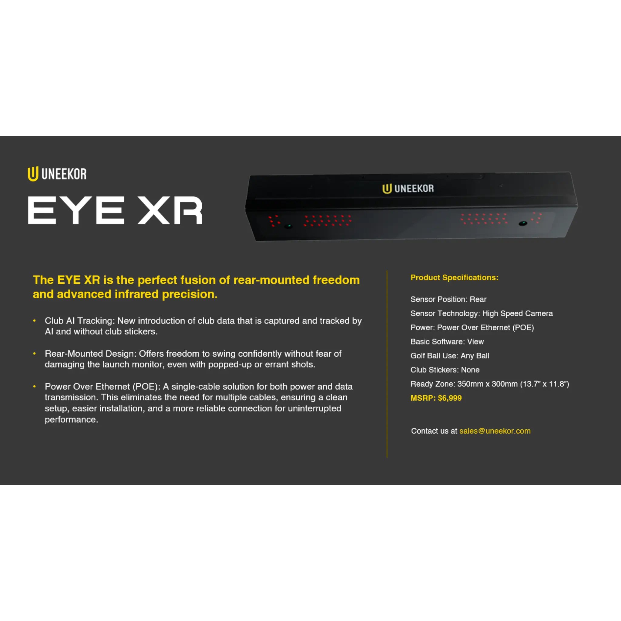 Uneekor - Uneekor EYE XR Launch Monitor