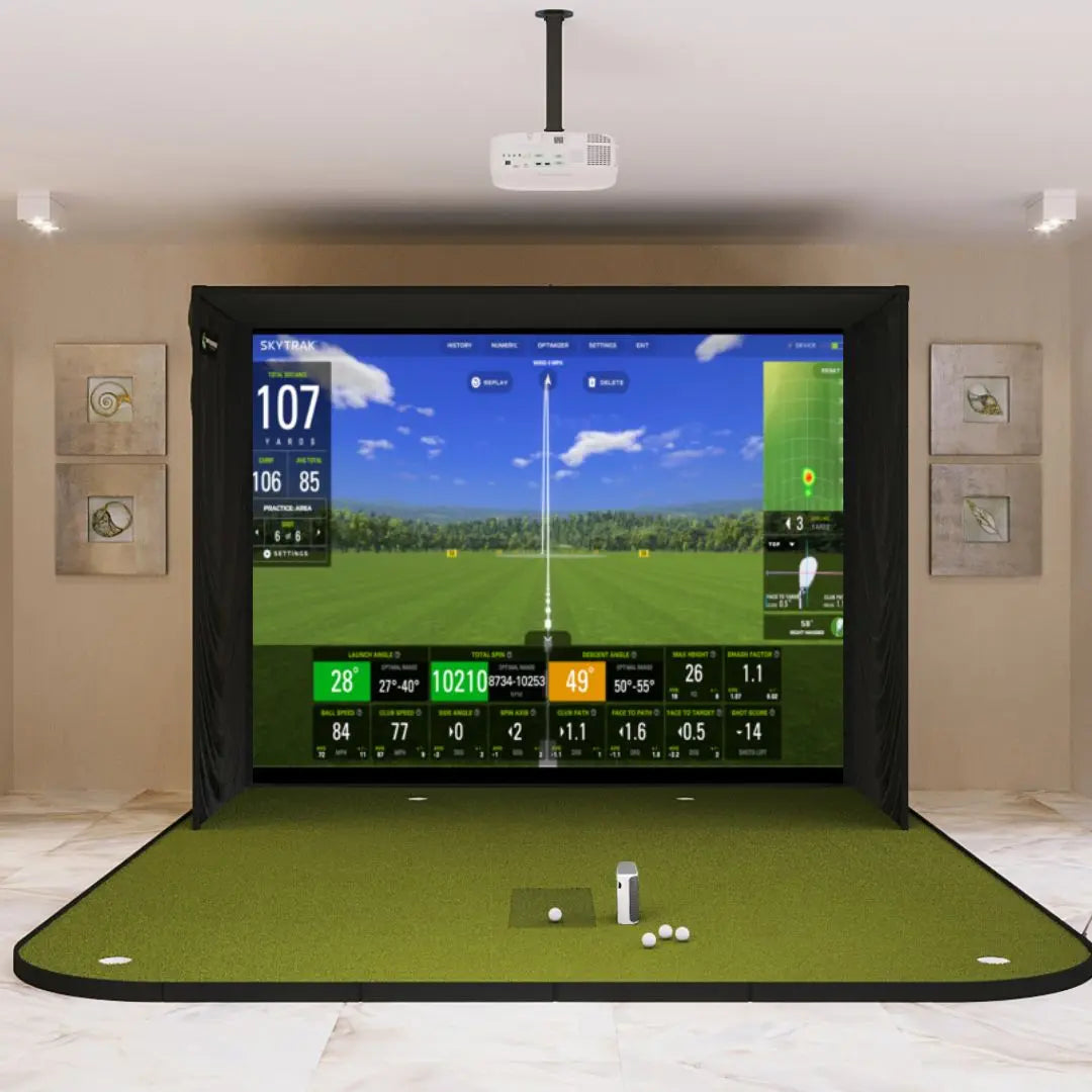 SkyTrak+ SIG10 Golf Simulator Package Golf Simulator SkyTrak SIG10 Golf Simulator Flooring None