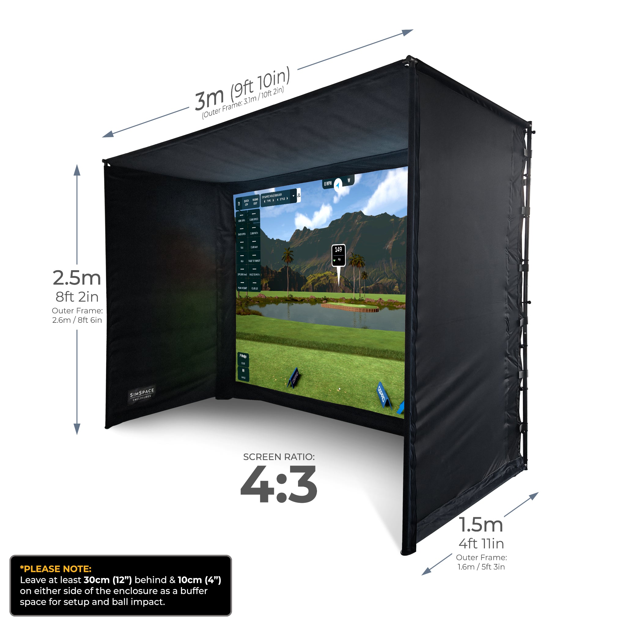 SimSpace Golf Simulator Enclosure