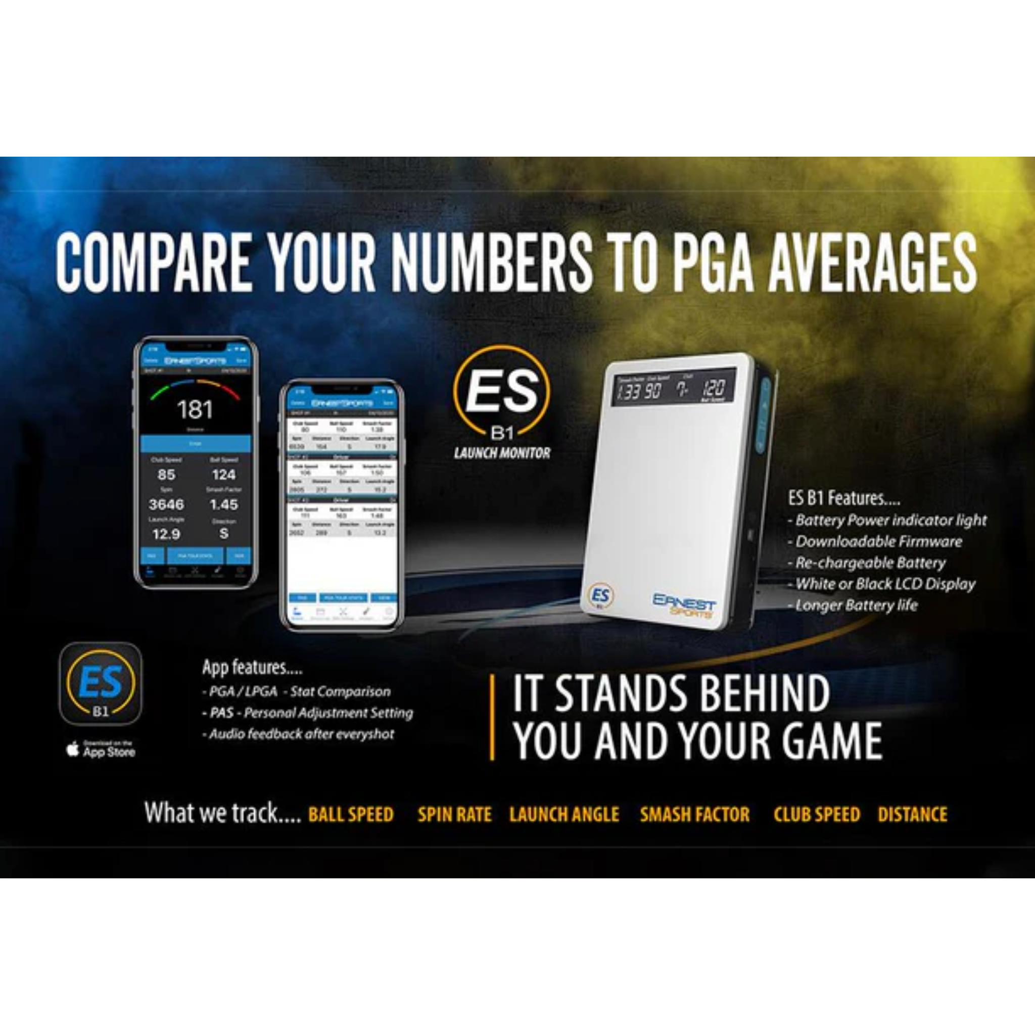 ErnestSports ESB1 Personal Golf Launch Monitor