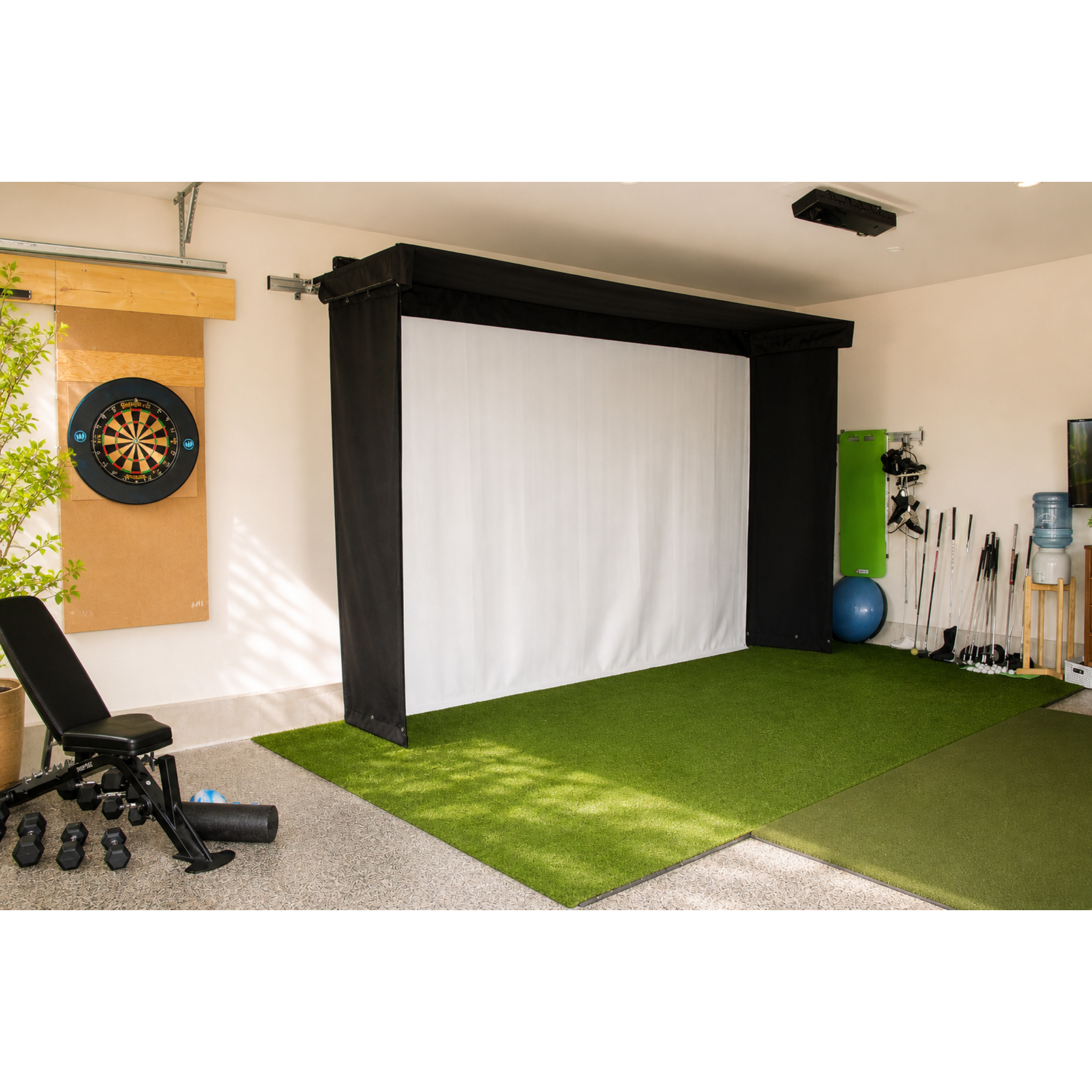 The SportScreen Vanish LITE Golf Simulator Enclosure