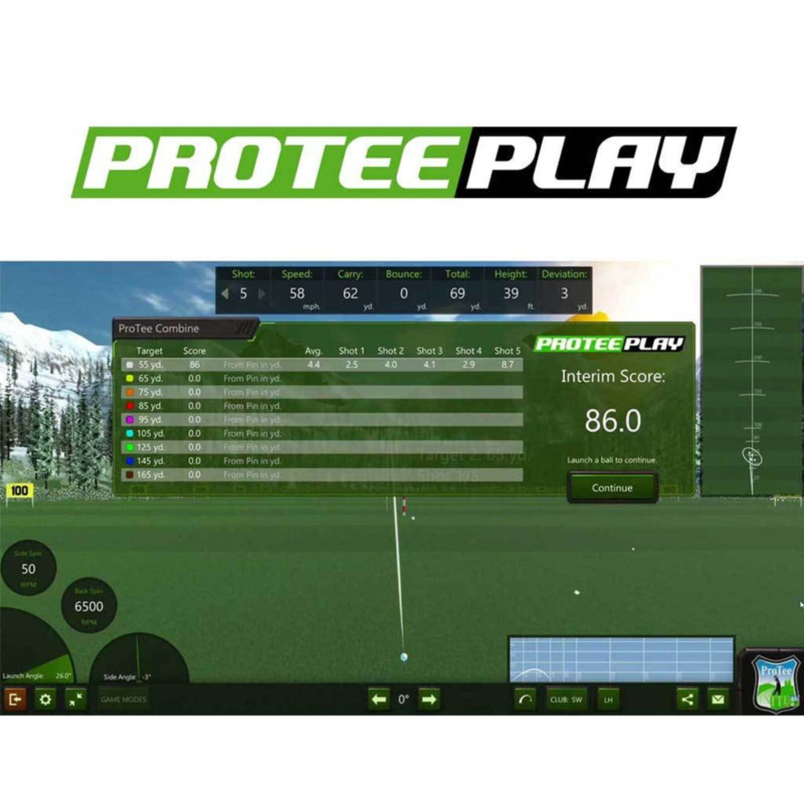 ProTee VX Overhead Launch Monitor