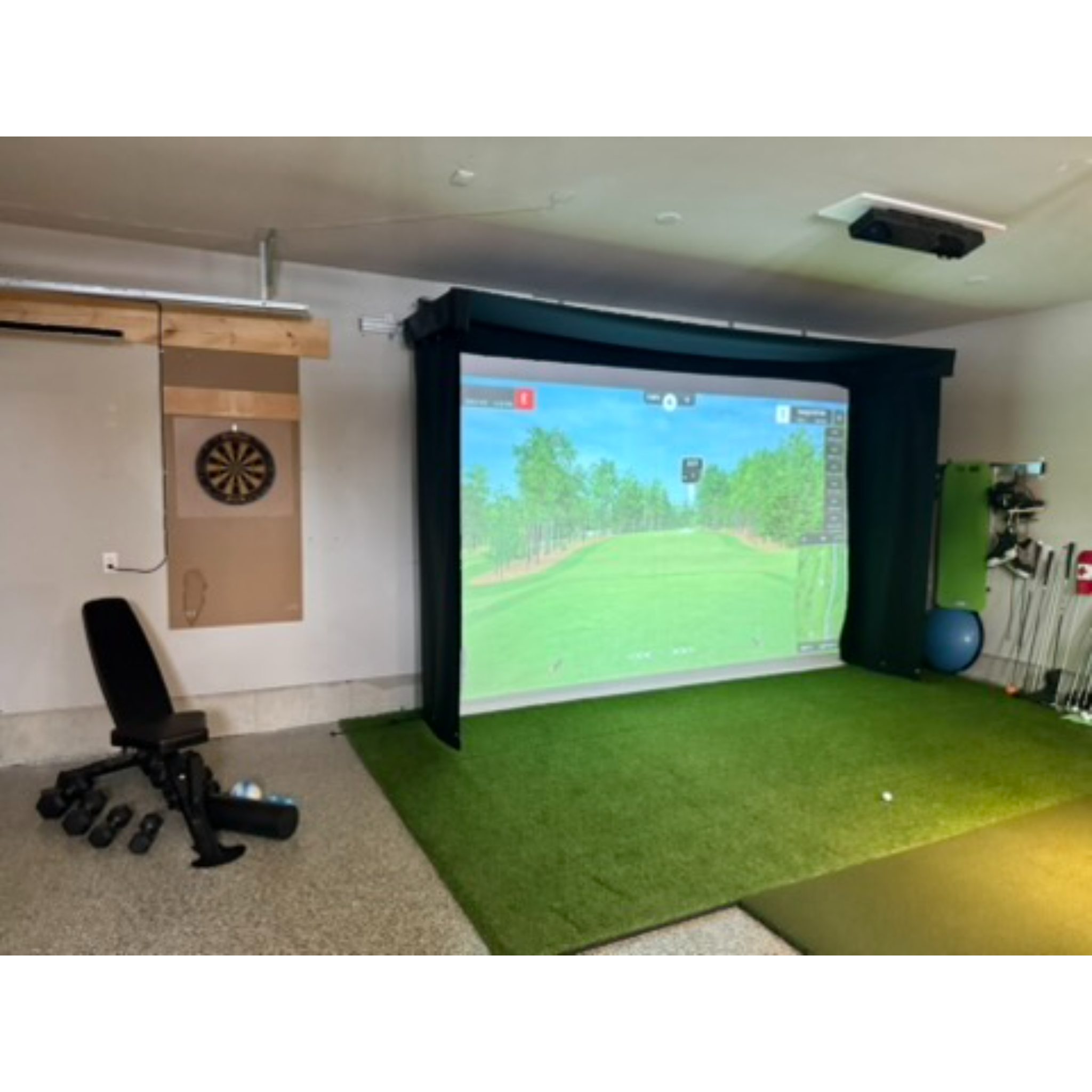 The SportScreen Vanish LITE Golf Simulator Enclosure