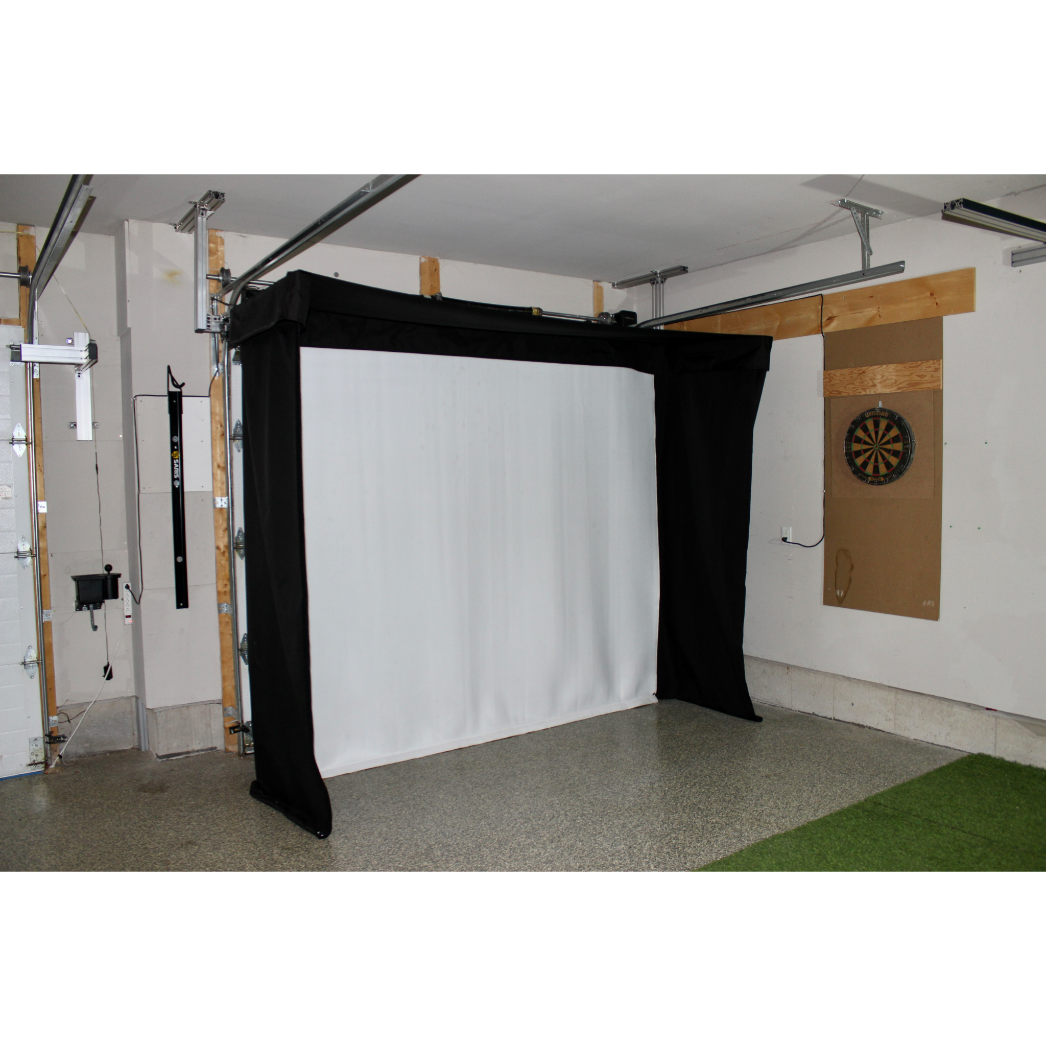 The SportScreen Vanish LITE Golf Simulator Enclosure
