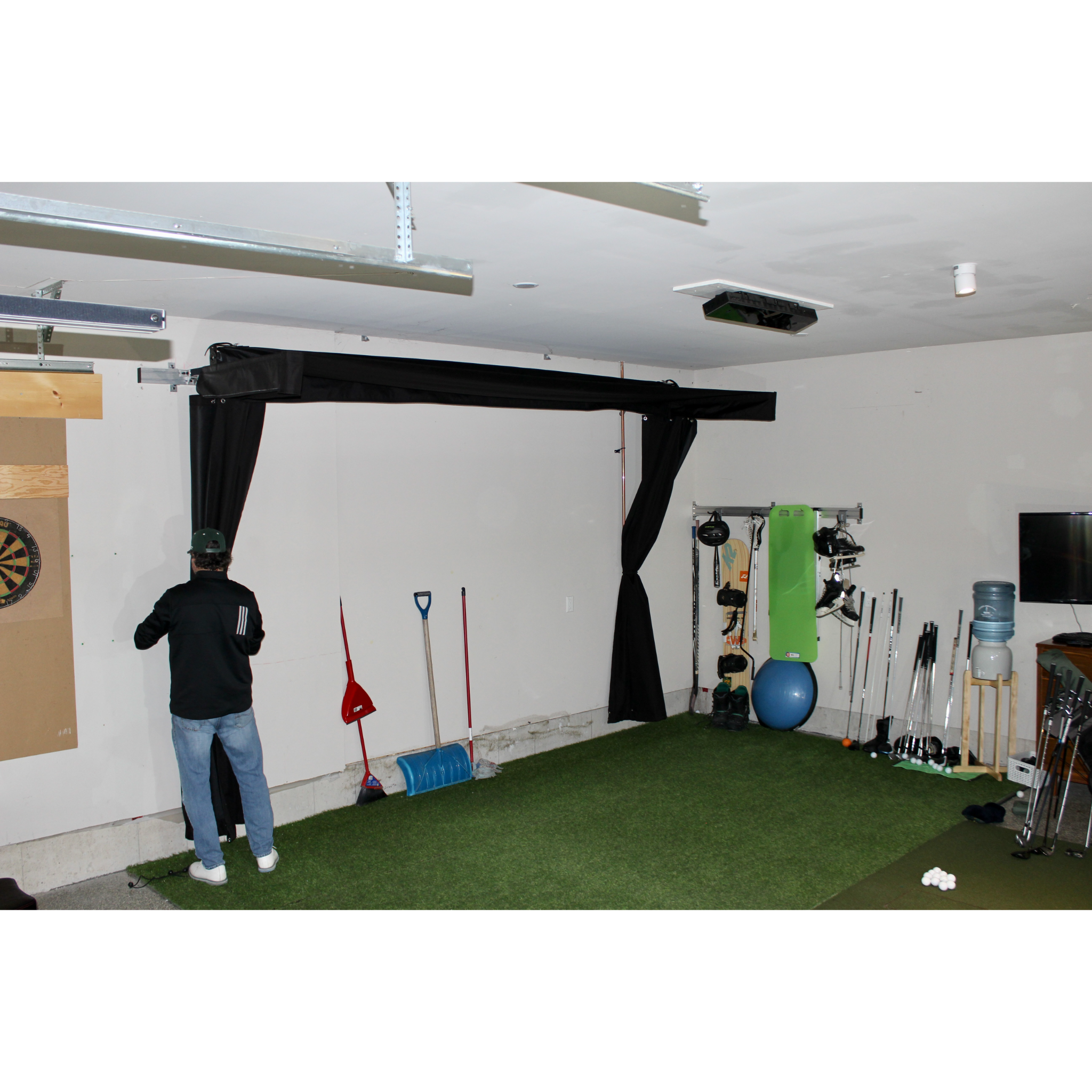 The SportScreen Vanish LITE Golf Simulator Enclosure