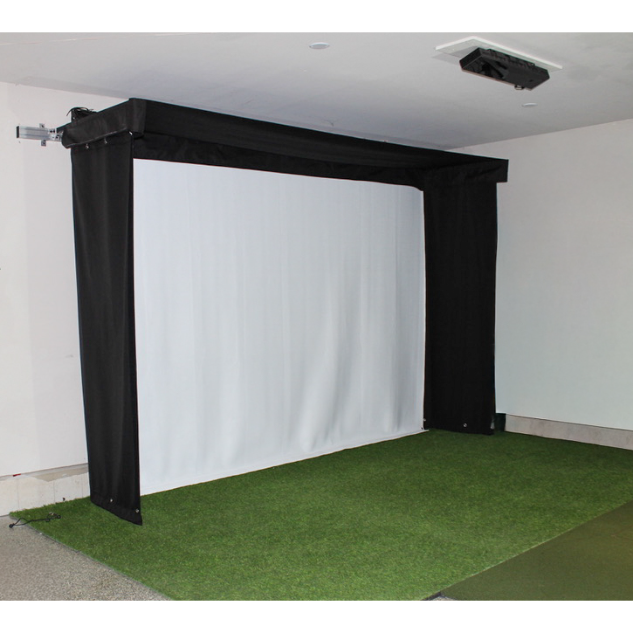 The SportScreen Vanish LITE Golf Simulator Enclosure